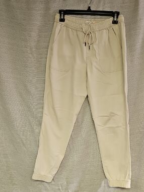 C&C California Cream Drawstring Jogger Pants